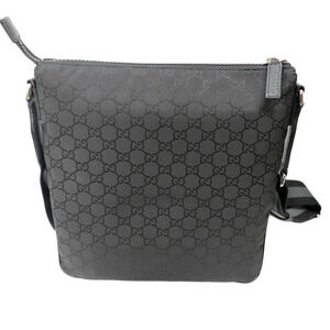 Gucci Crossbody Black GG Messenger Bag Shoulder